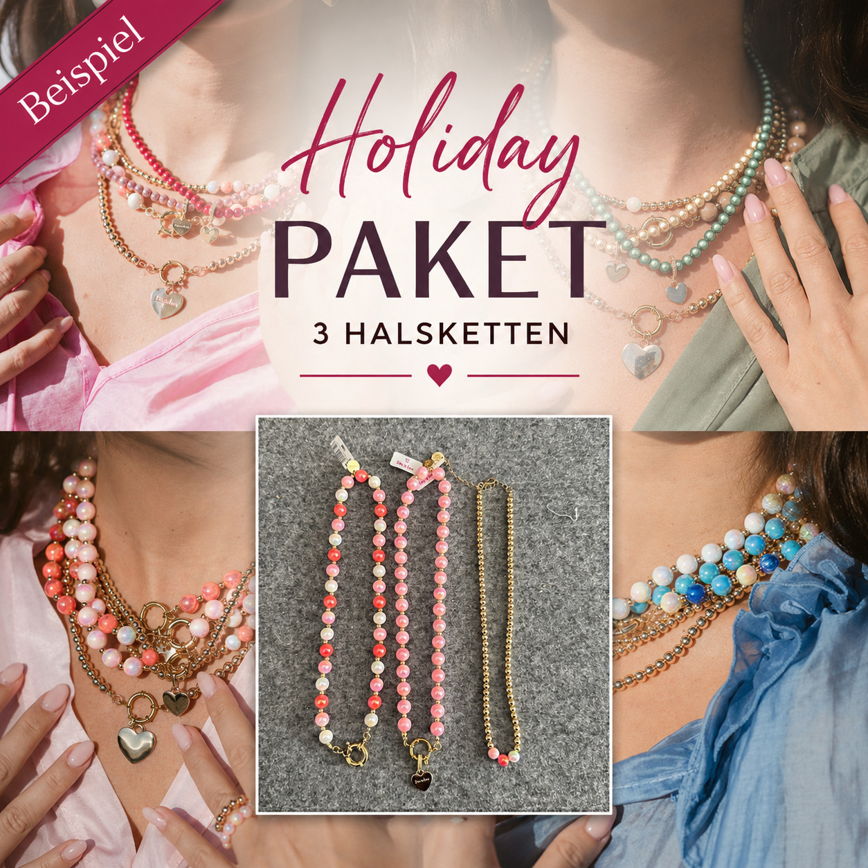 Holiday Paket – 3 Halsketten aus Neuheiten, Bestsellern & Ella-Klassikern