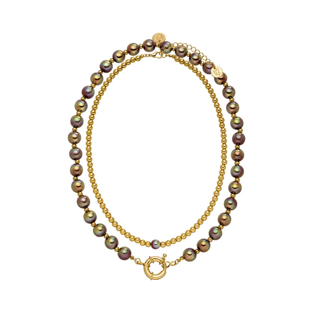 Halskette Set Mocha Glow Duo