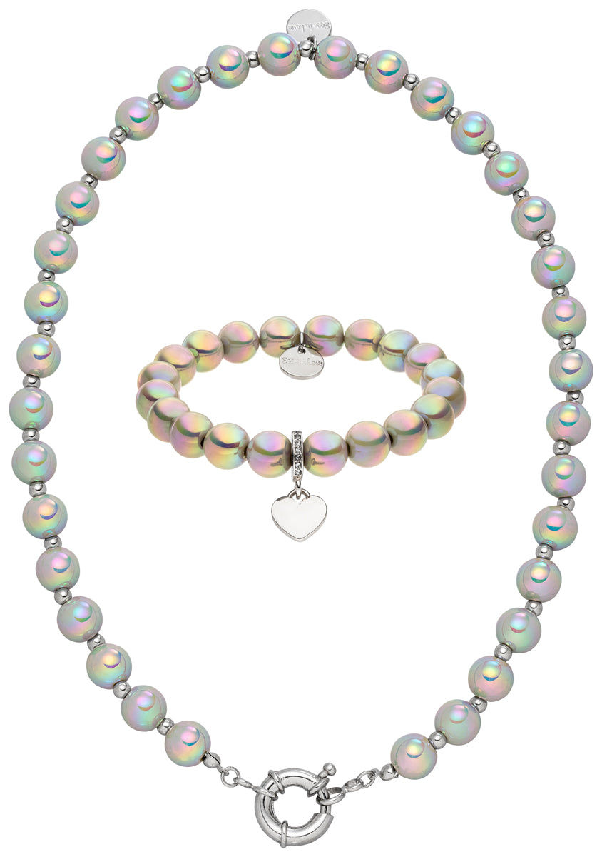 Halskette Set Silver Glow