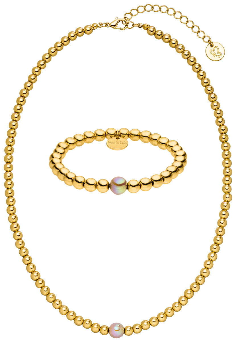 Halskette Set Toffe Glow/Gold