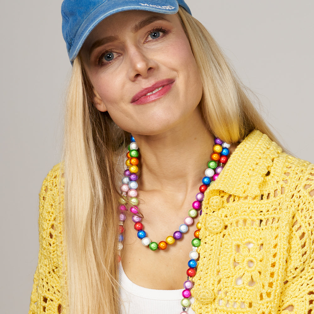 Perlenhalskette Colors of the Summer – Kurz mit Magnetverschluss