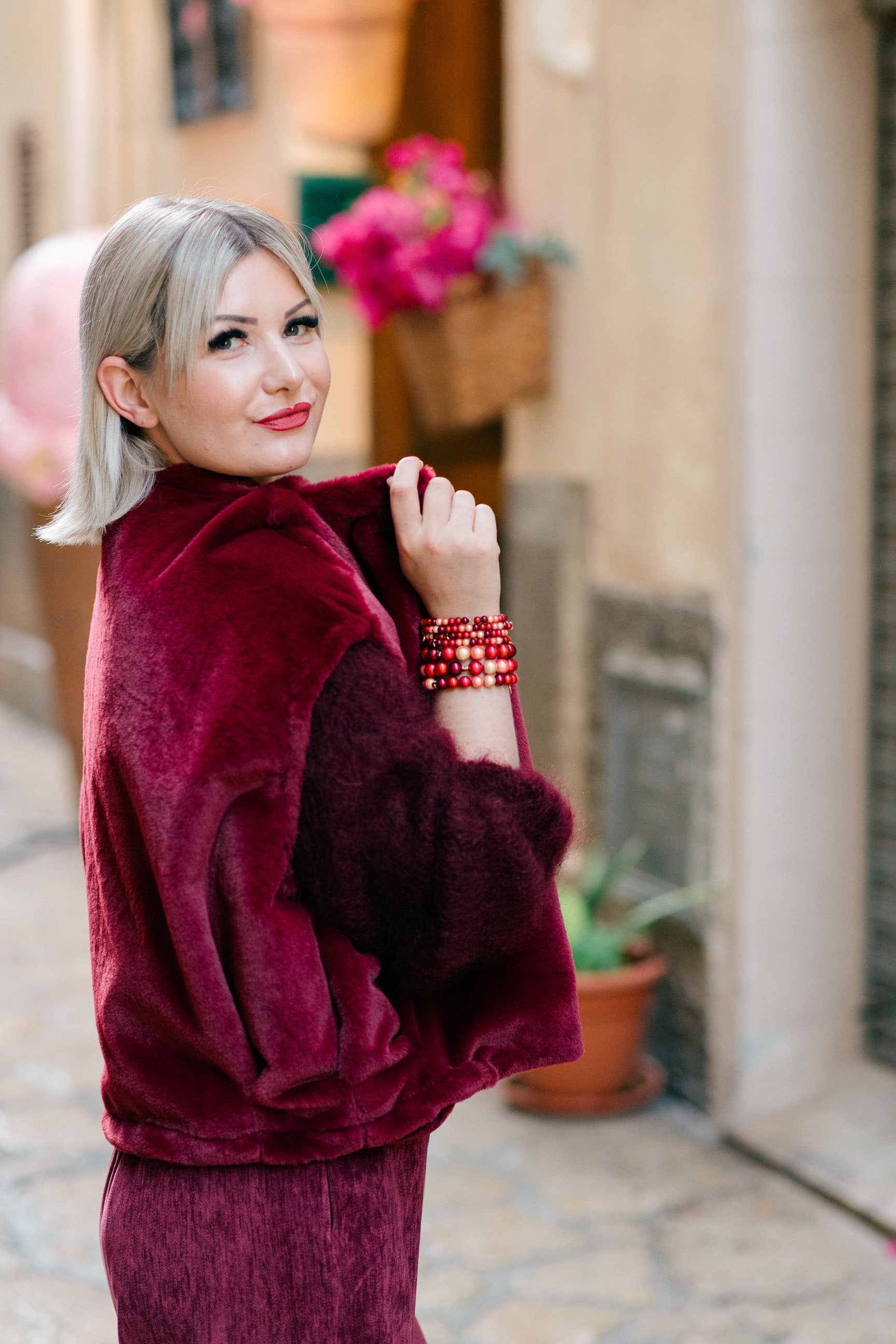 Armband-Set – Burgundy Rouge Duo
