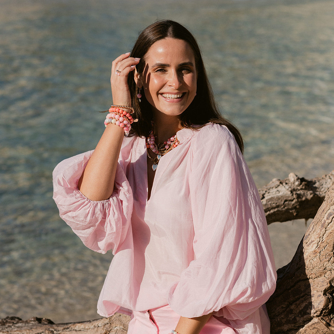 Damenbluse Rose Onesize