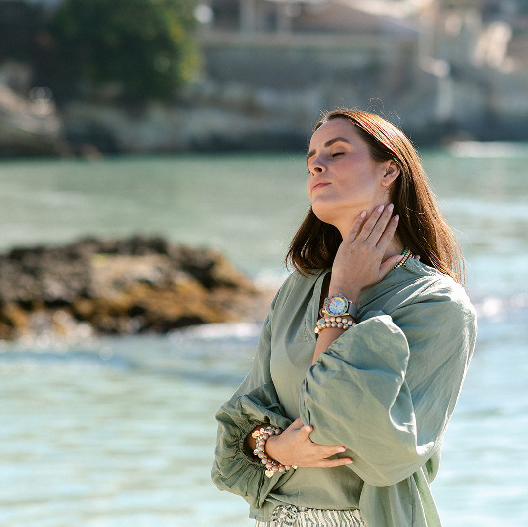 Halsketten Set Champagner Harmony