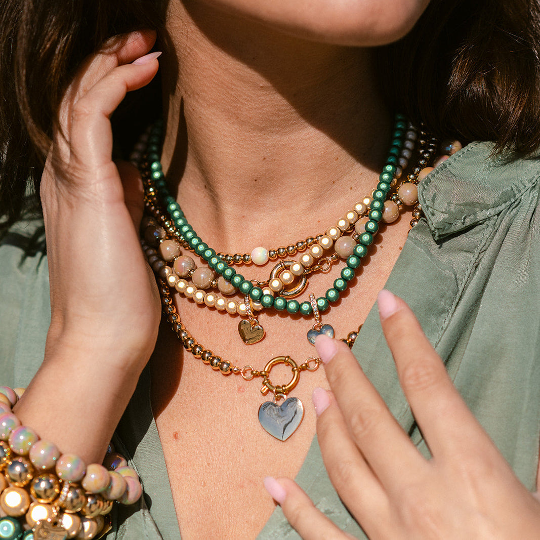 Halsketten Set Champagner Harmony