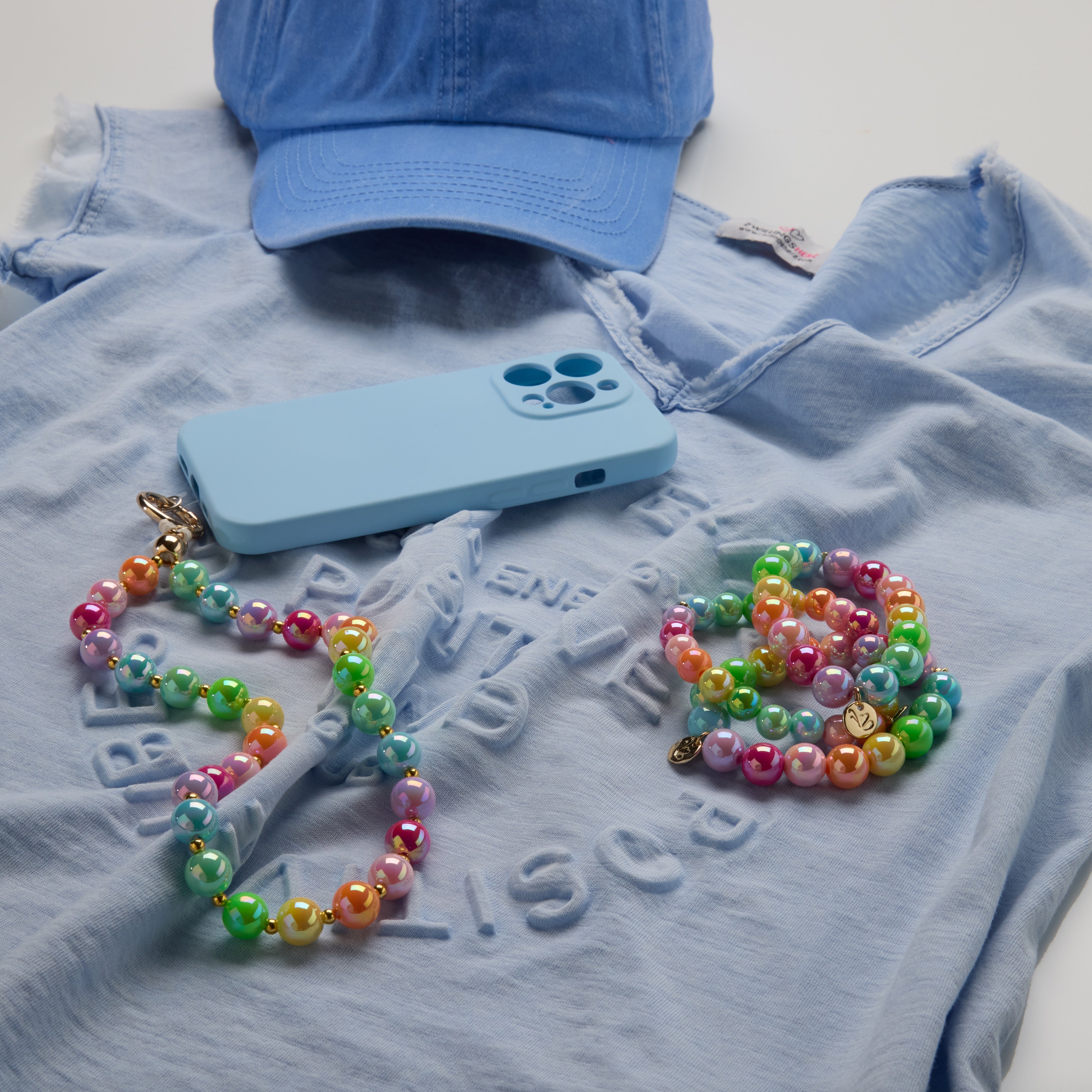 Schlüssel-/Handykette Rainbow Sparkling