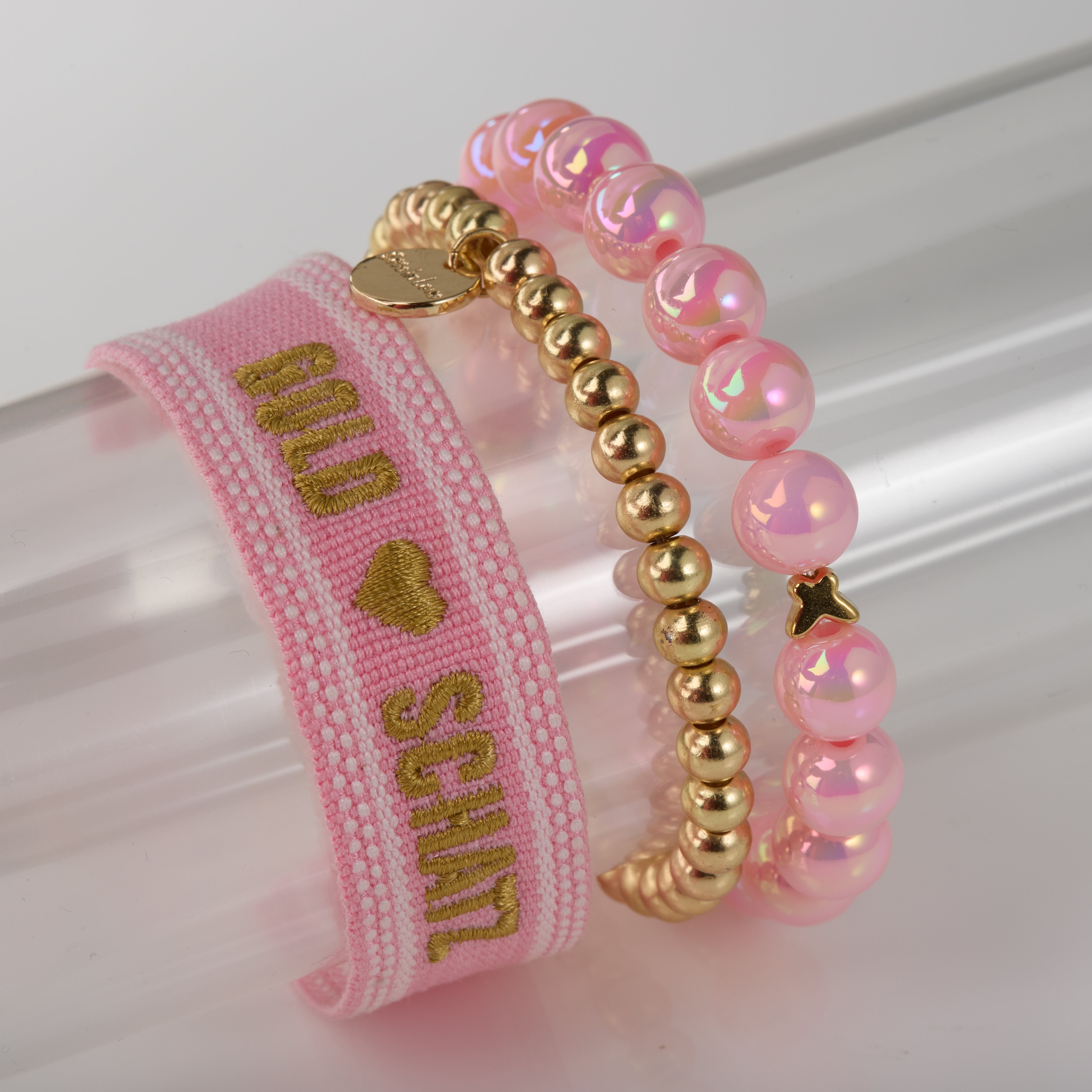 "Gold Schatz" Rosa Set