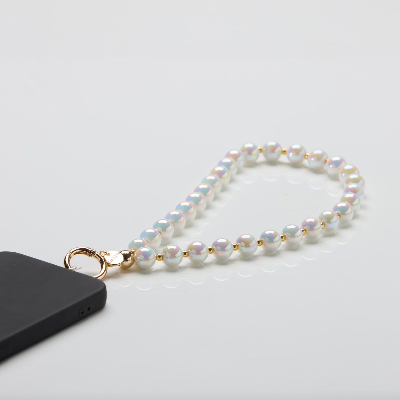 Schlüssel-/Handykette Opal White