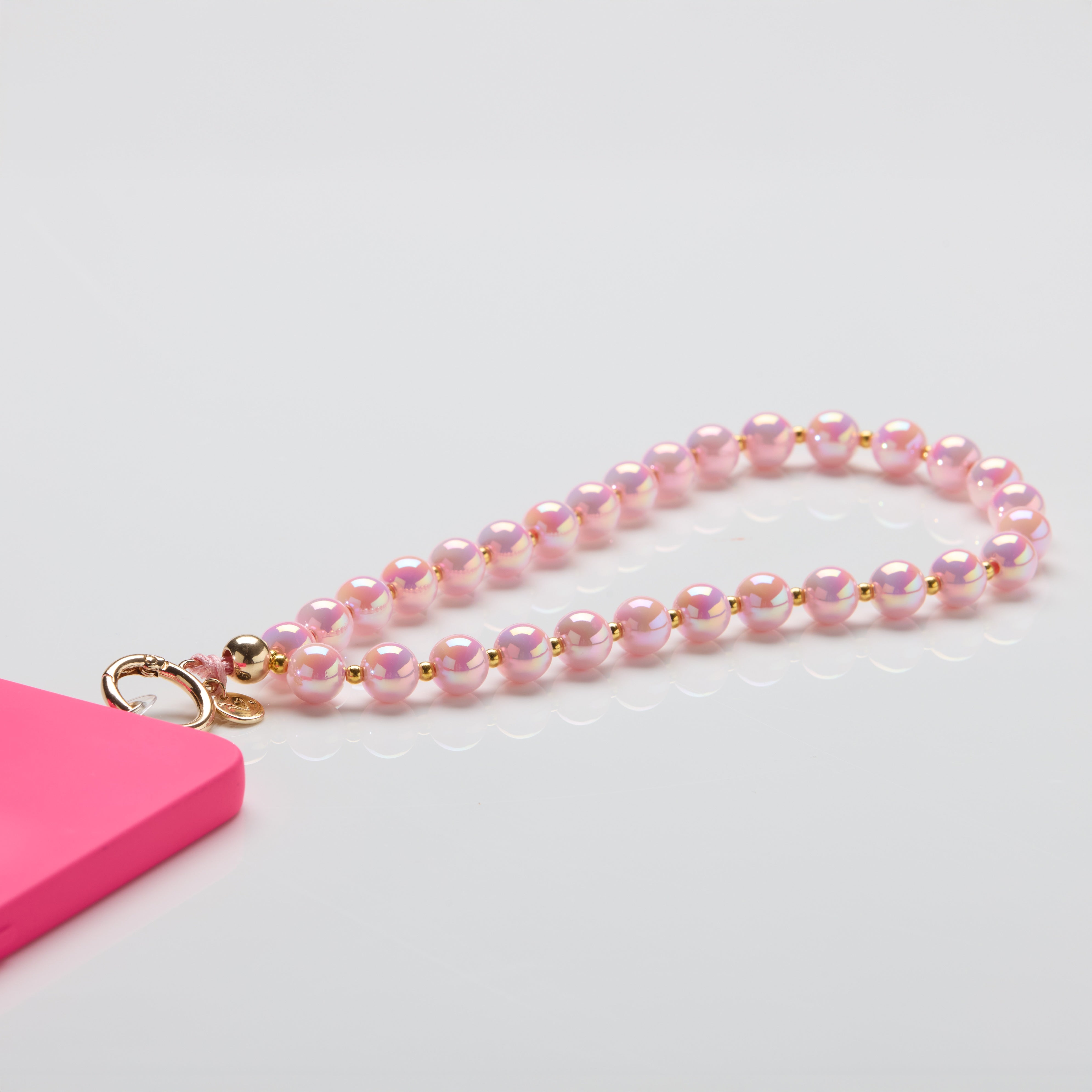 Schlüssel-/Handykette Rose Glow