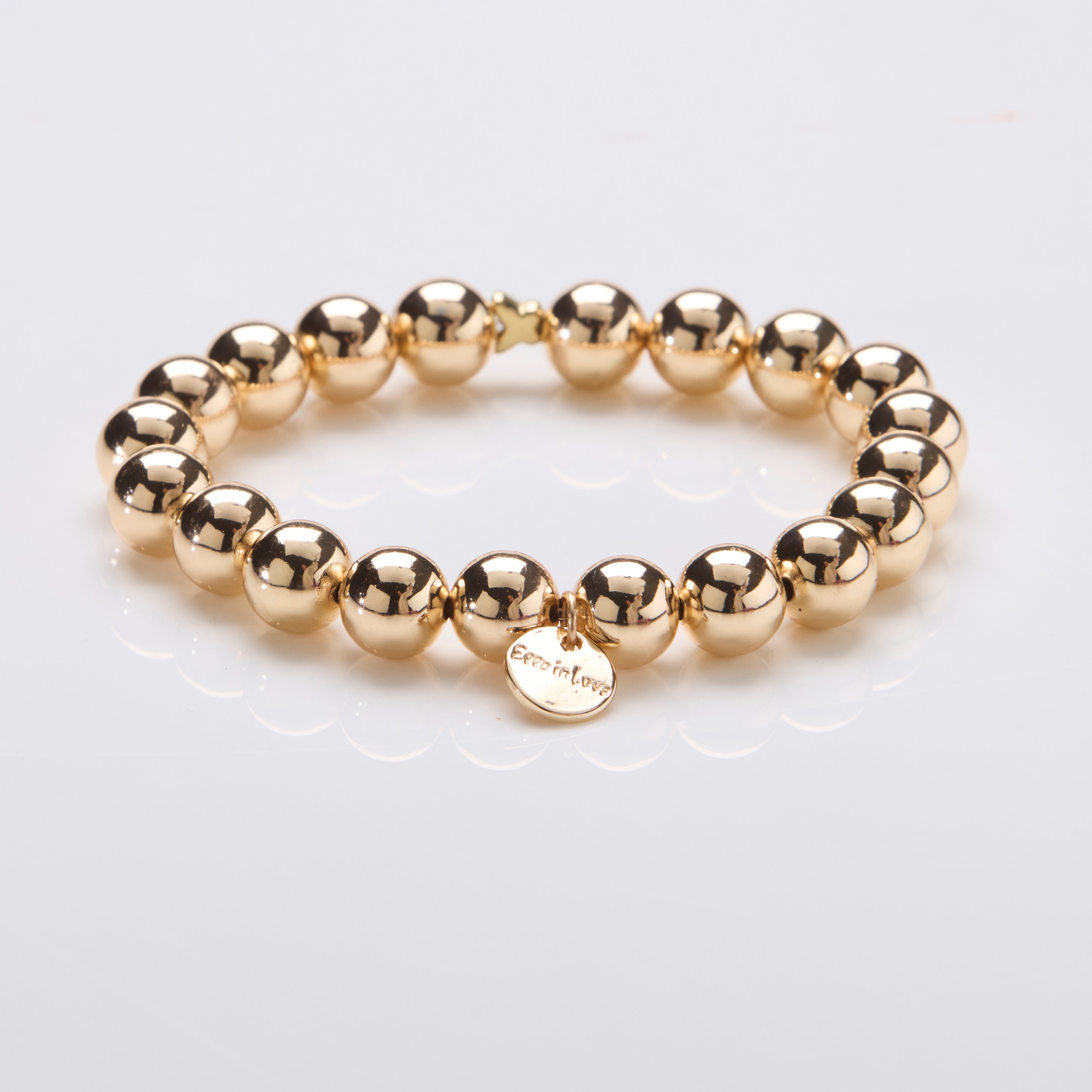 Perlenarmband Gold Touch