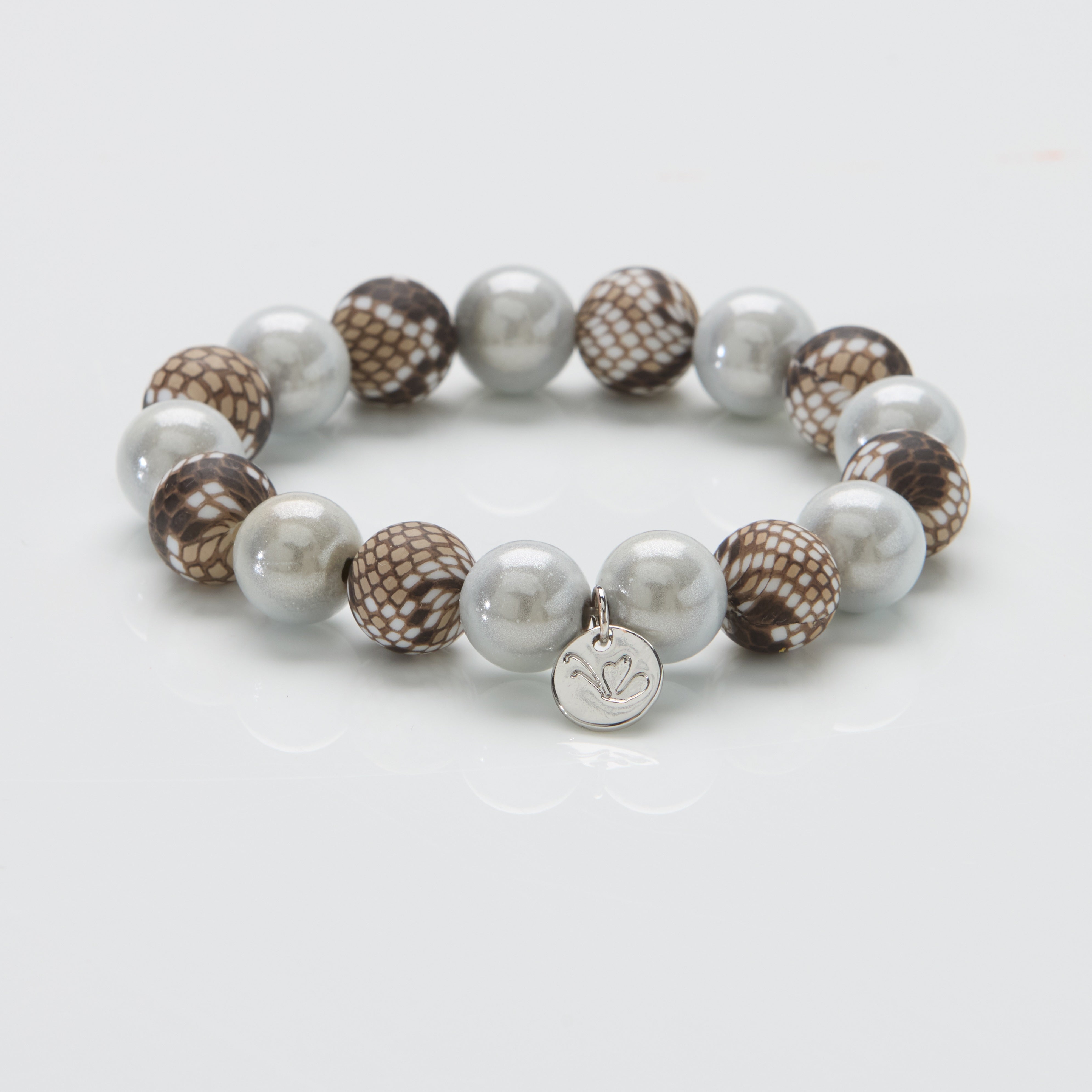 Perlenarmband White Python