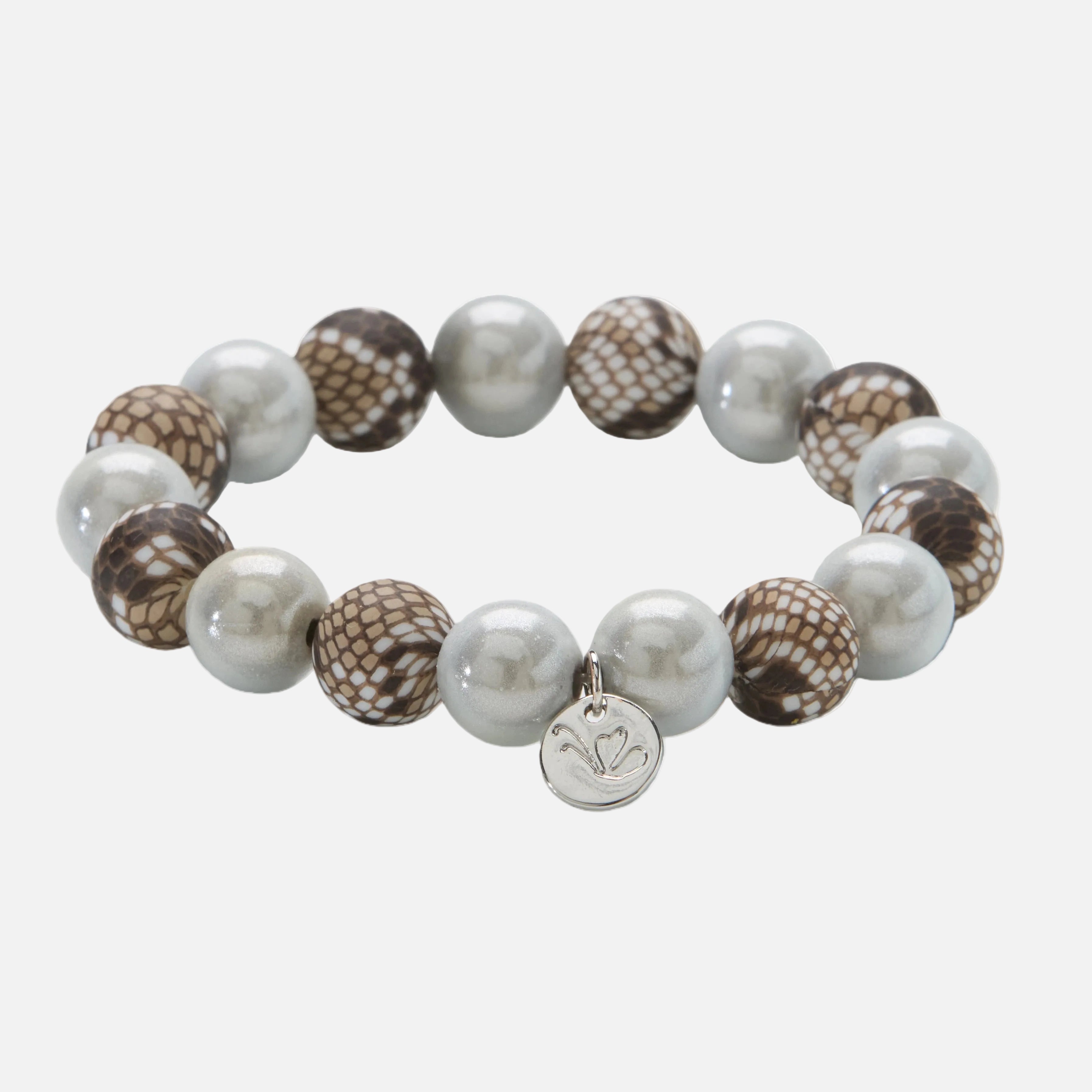 Perlenarmband White Python