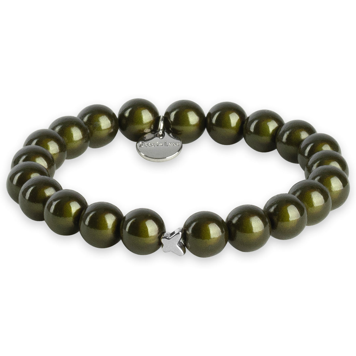 Oliv Perlenarmband