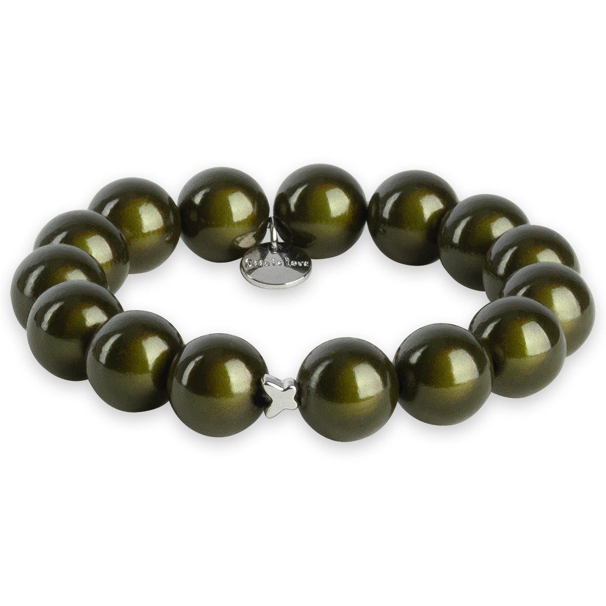 Oliv Perlenarmband