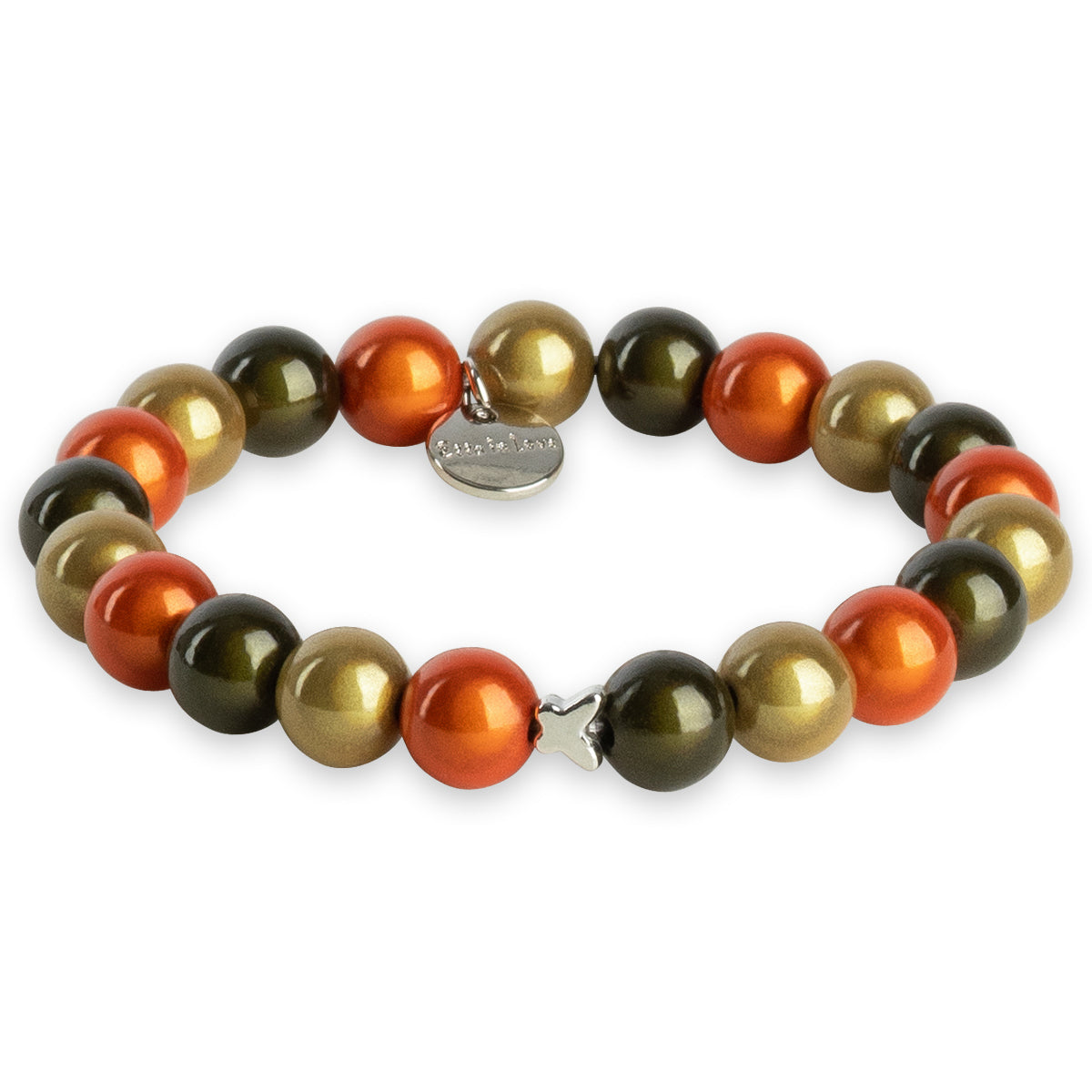Orange Nature Perlenarmband