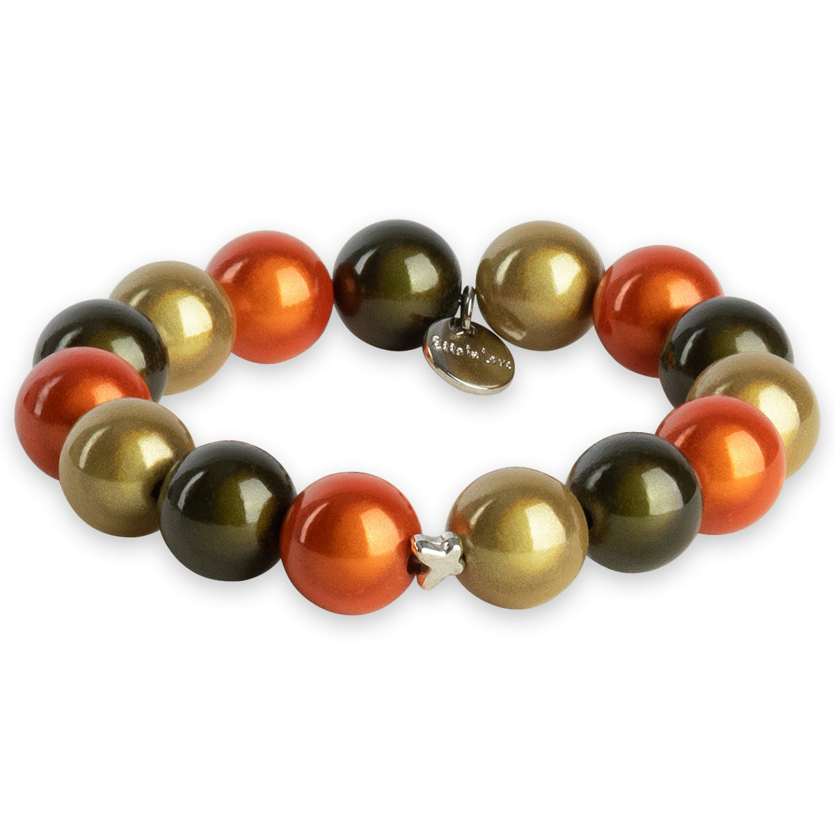 Orange Nature Perlenarmband