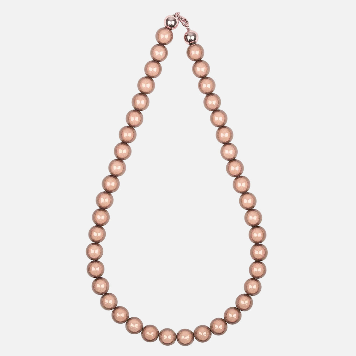 Perlenhalskette 12mm Sparkling Rose