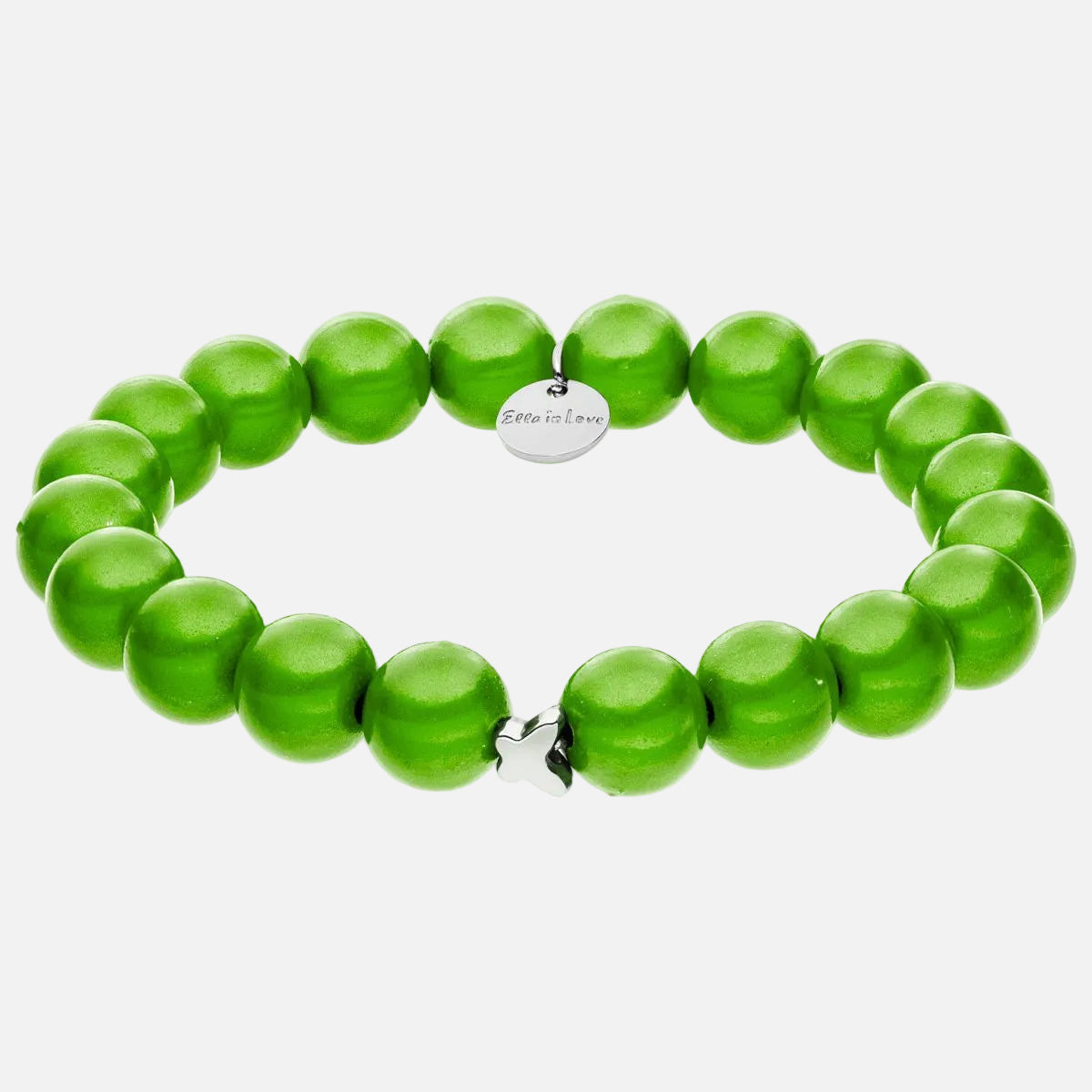 Perlenarmband Grün mit 3D Matt Glow Effekt