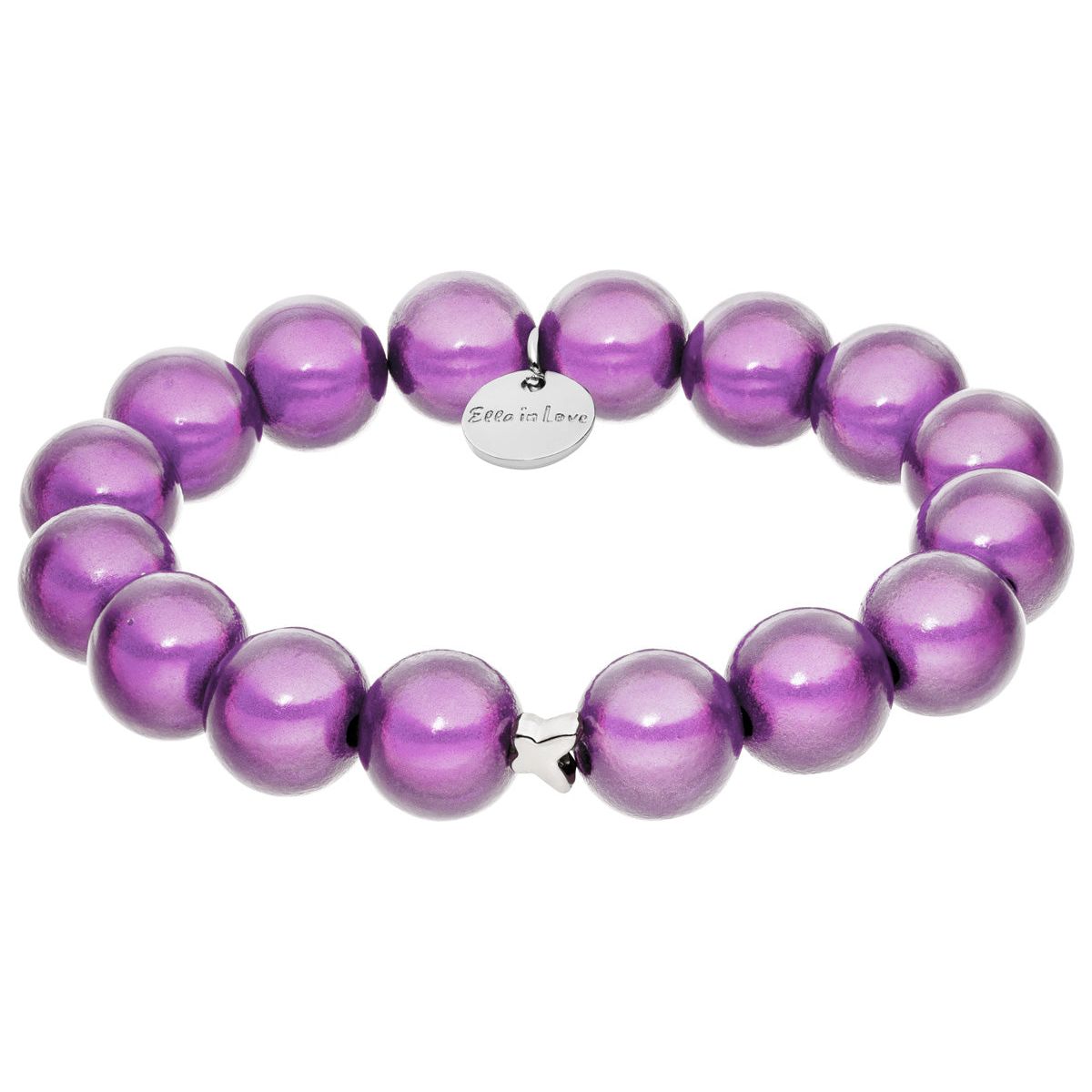 Perlenarmband Digital Lavendel