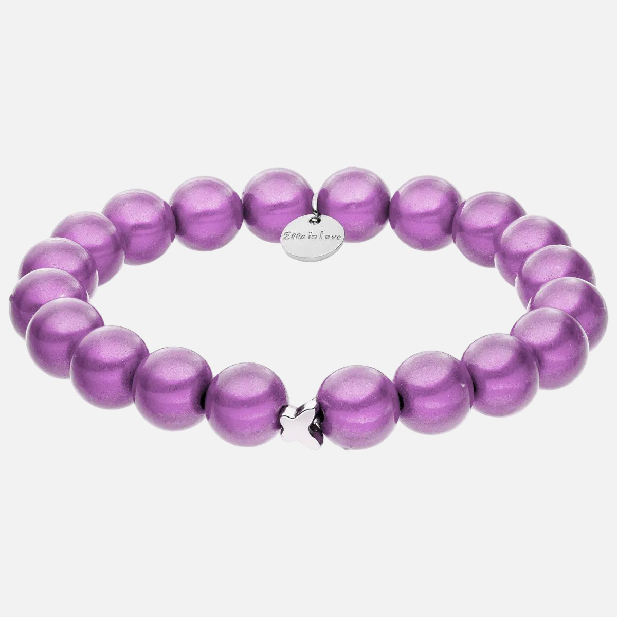 Perlenarmband Helllila mit 3D Matt Glow Effekt