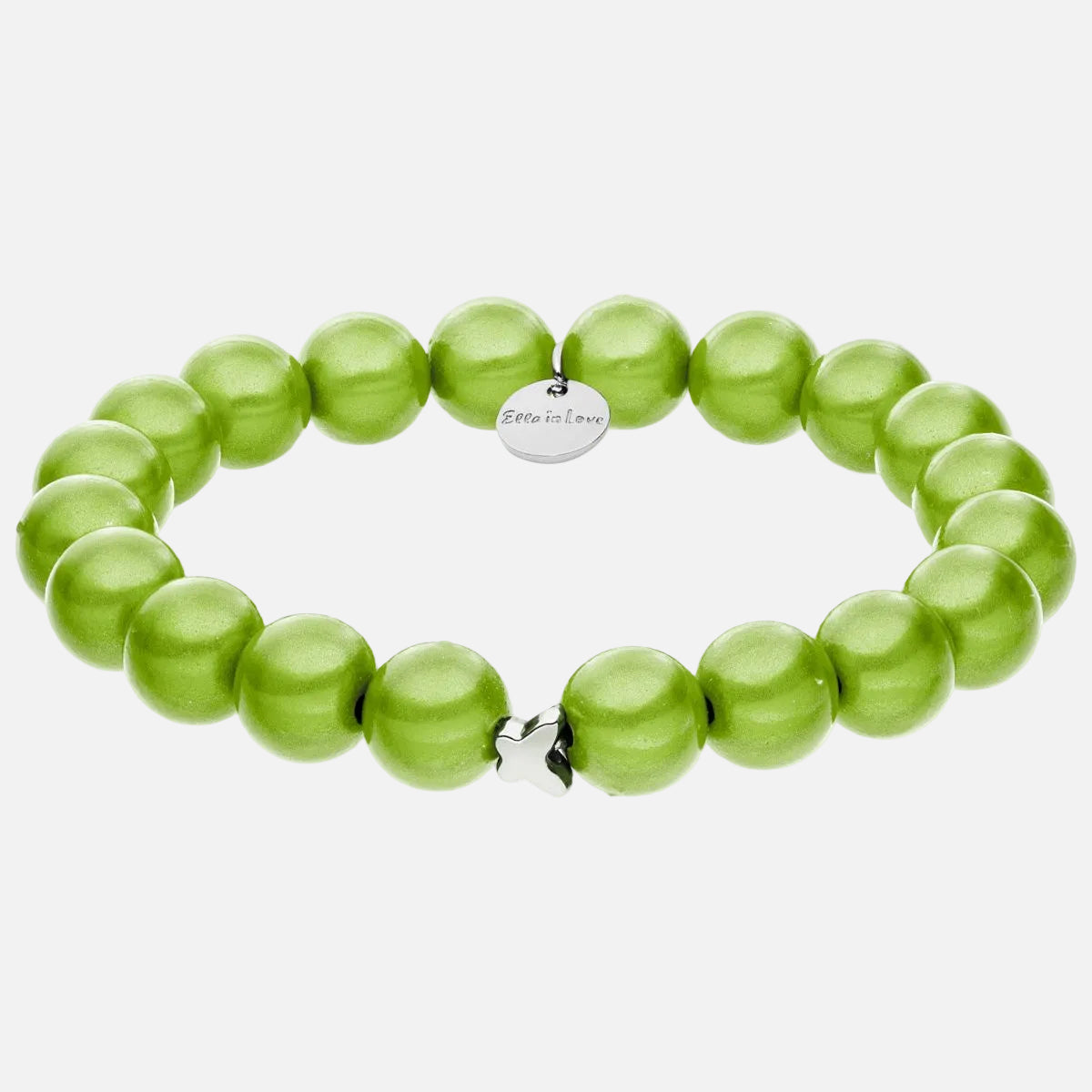 Perlenarmband Hellgrün mit 3D Matt Glow Effekt