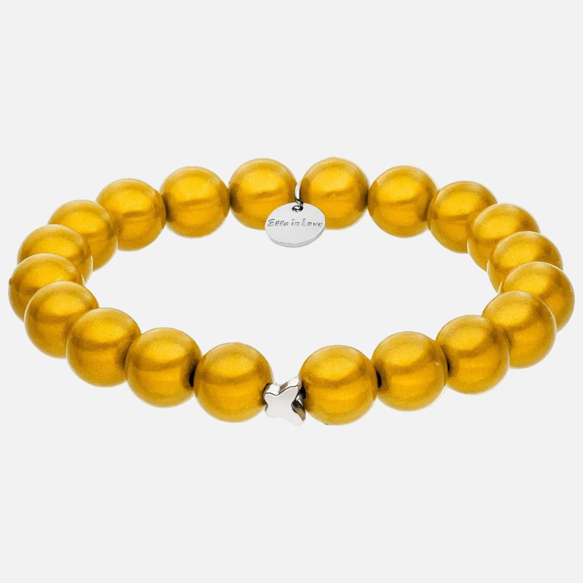 Perlenarmband Gelb mit 3D Matt Glow Effekt