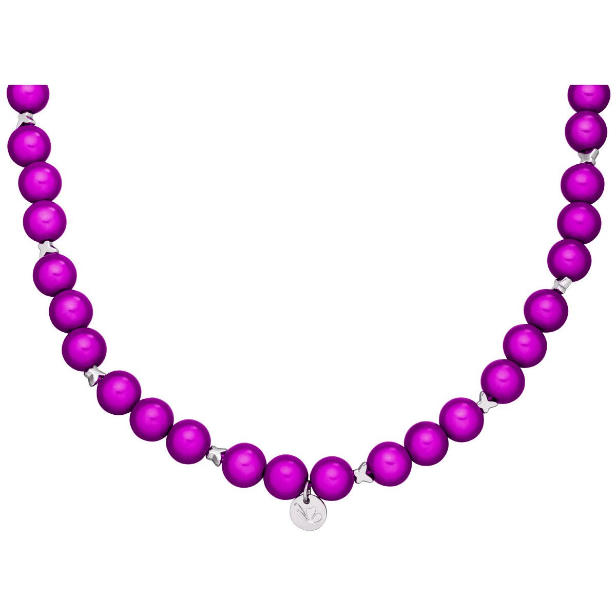 Perlenkette Wild Lila – Lang