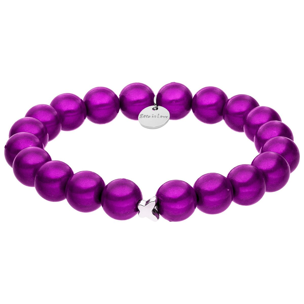 Perlenarmband Wild Lila