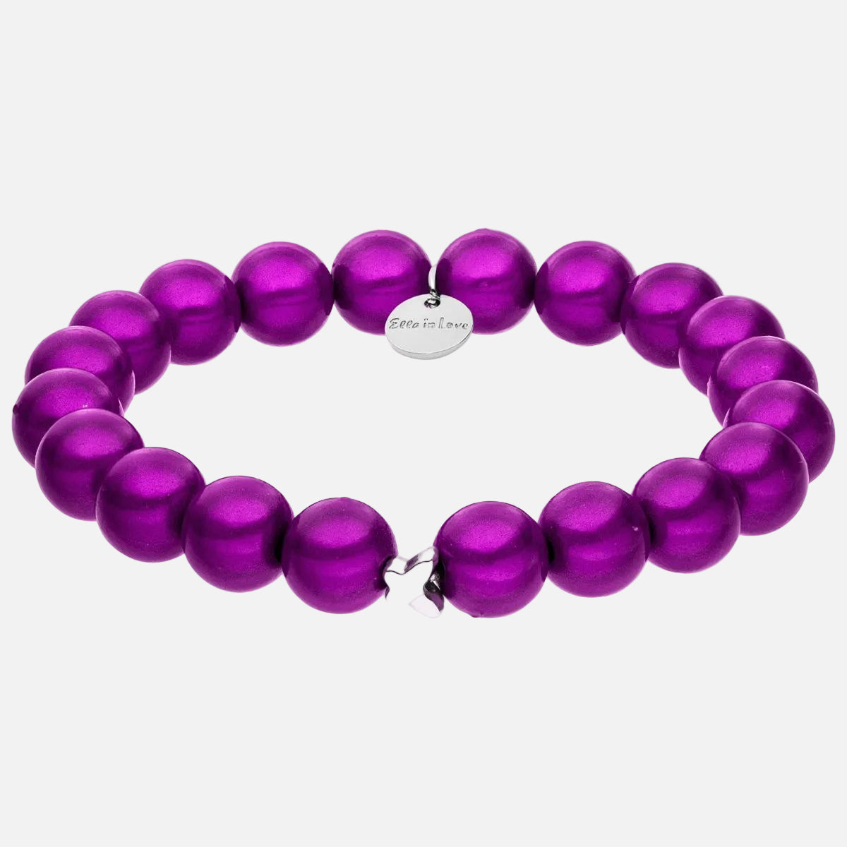 Perlenarmband Lila mit 3D Matt Glow Effekt