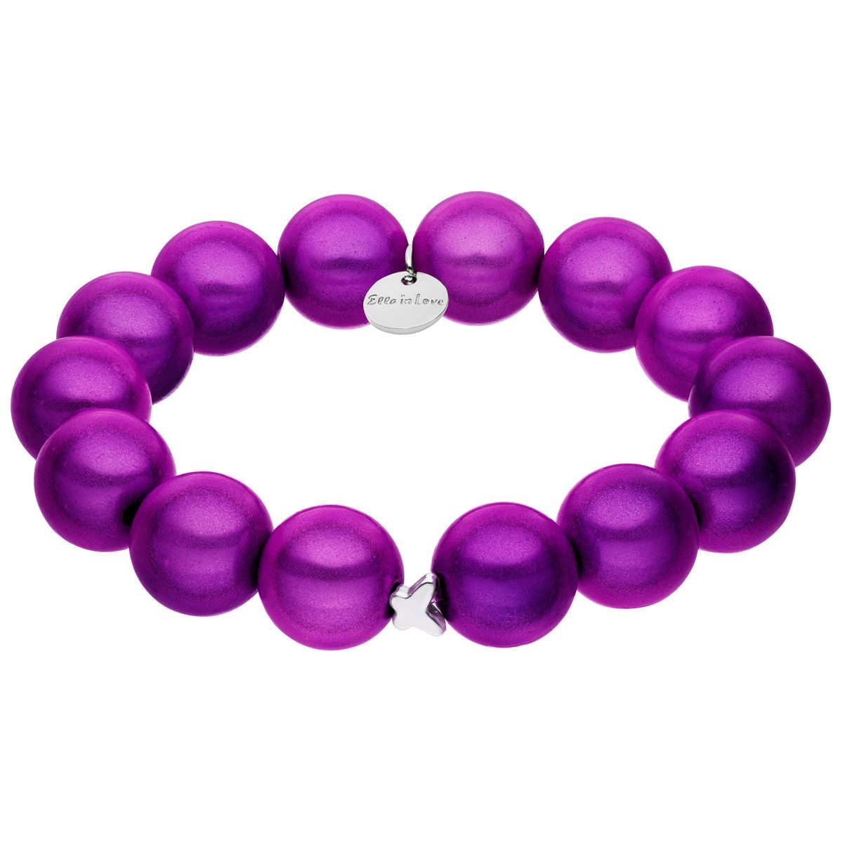 Perlenarmband Wild Lila