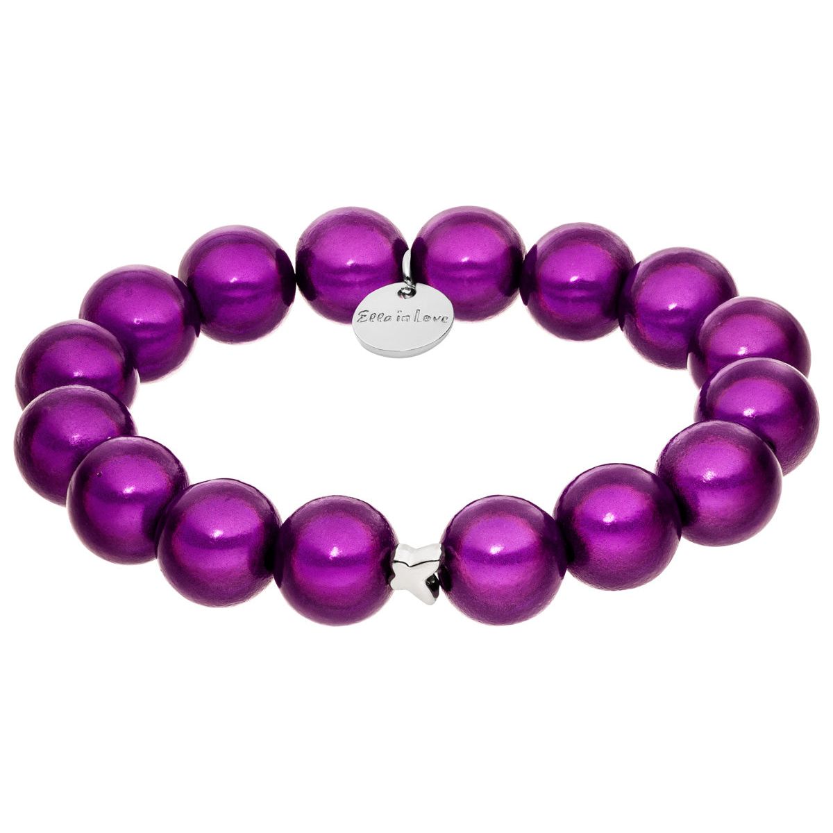 Perlenarmband Wild Lila