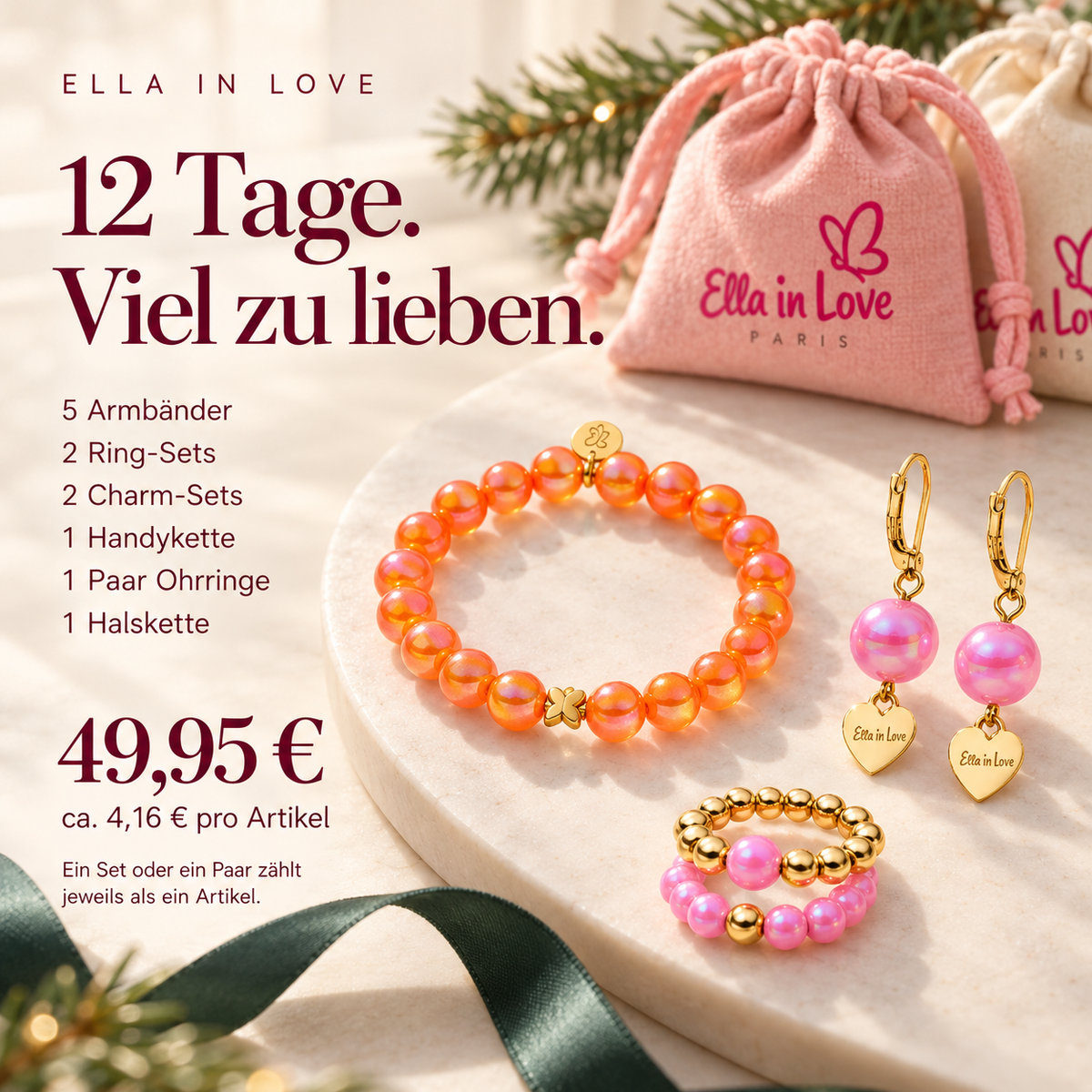 Ella in Love Schmuck-Adventskalender Mini – 12 Lieblingsstücke