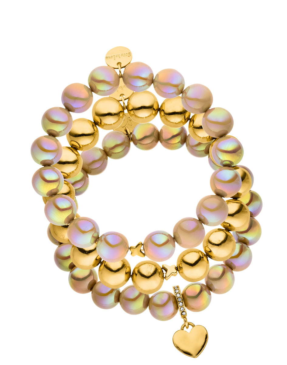 Armband Set Toffe Glow Gold