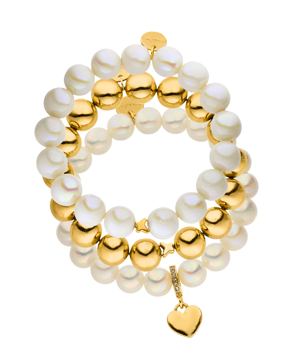 Armband Set Champagner Glow Gold