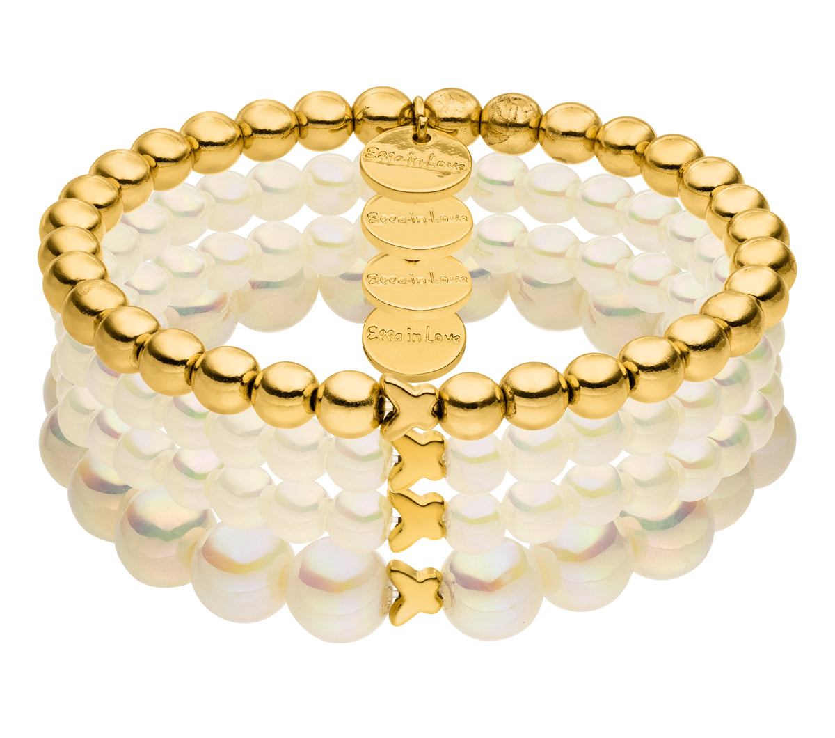 Armband Set Champagner Glow Mini