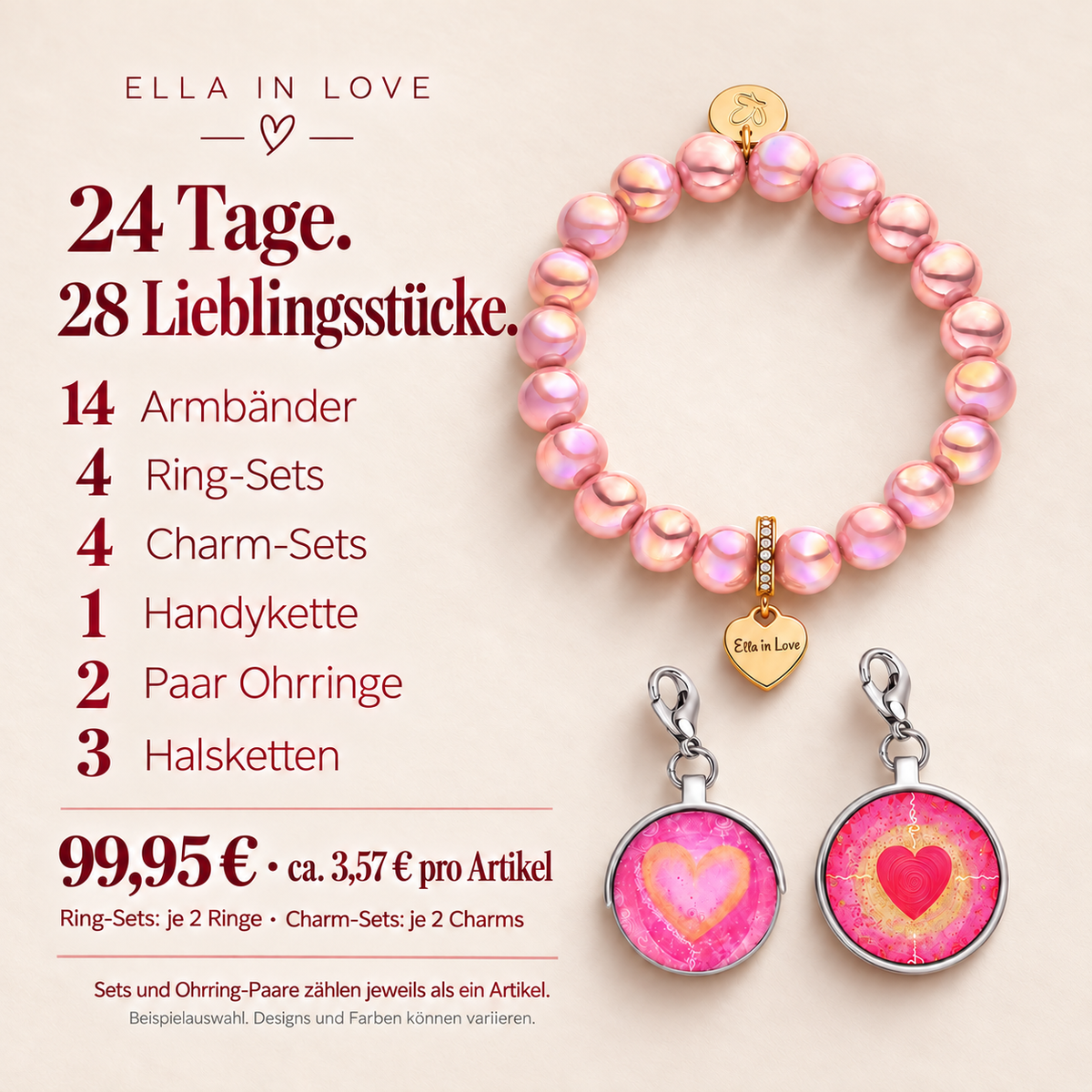 Ella in Love Schmuck-Adventskalender Deluxe – 28 Lieblingsstücke
