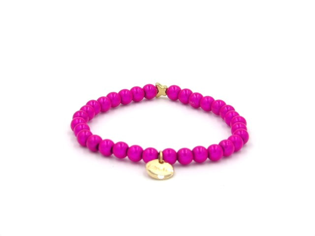 Pink Cosmos Perlenarmband mini