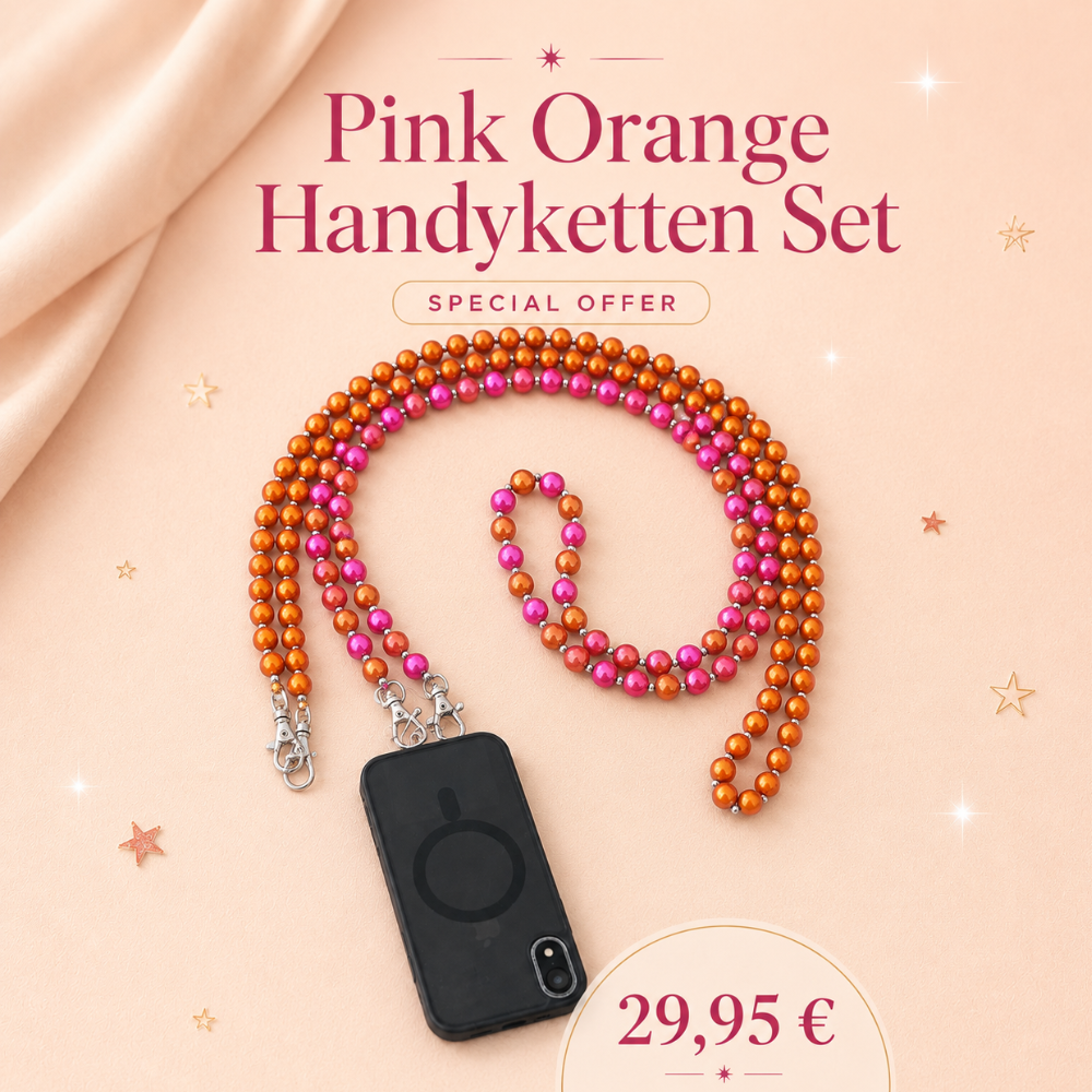 Pink Orange Handyketten Set – 2 Handyketten | Mid Season Sale Community Special