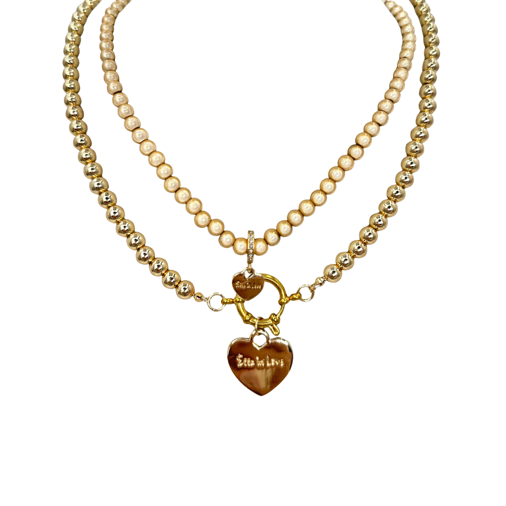 Halsketten Set Champagner Pur