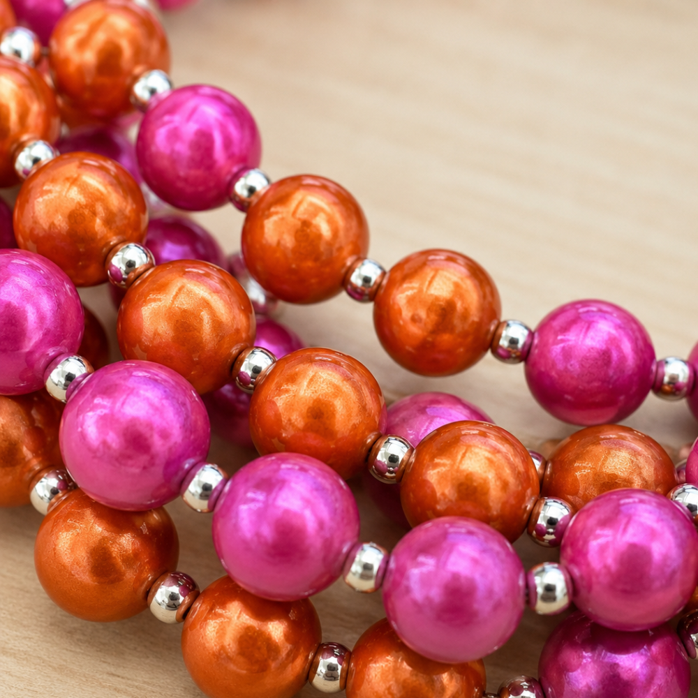 Pink Orange Handyketten Set – 2 Handyketten | Mid Season Sale Community Special