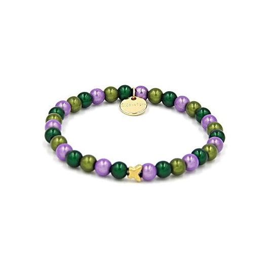 Perlenarmband Smaragd Mixed – Mini