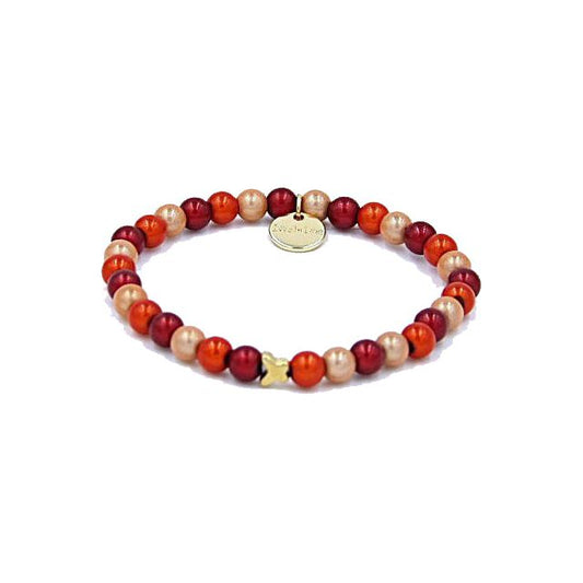Perlenarmband Scarlet Red Mixed – Mini
