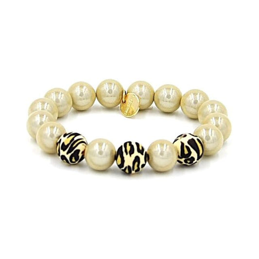 Perlenarmband Champagner LEO Triple S/W