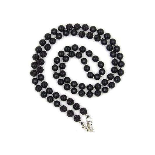 Handykette Black Night mit Glitzerperlen