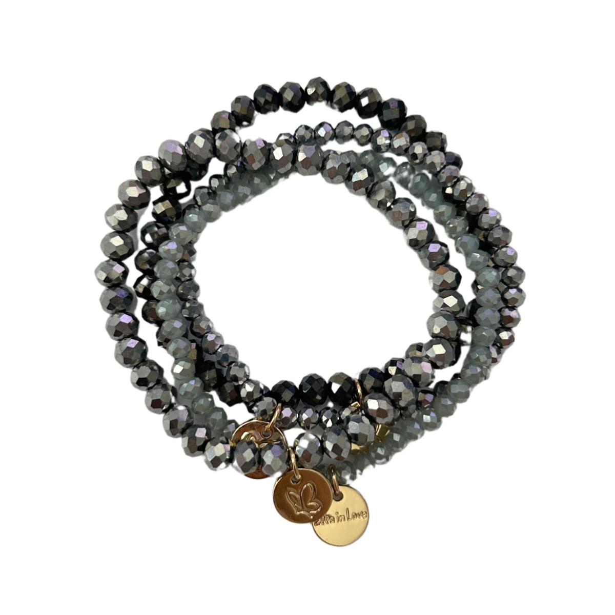 Perlenarmband-Set Silver Glow | 4-teilig | Limited Edition