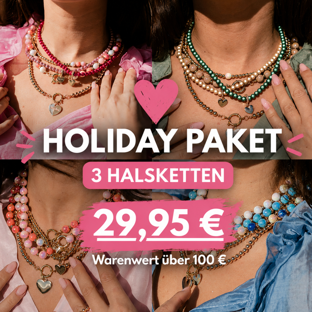 Holiday Paket – 3 Halsketten aus Neuheiten, Bestsellern & Ella-Klassikern