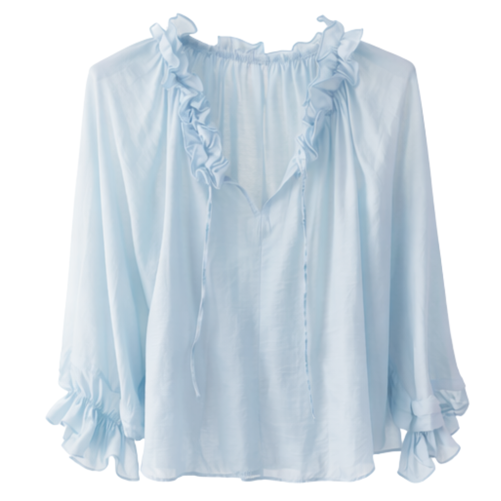 Bluse Hellblau