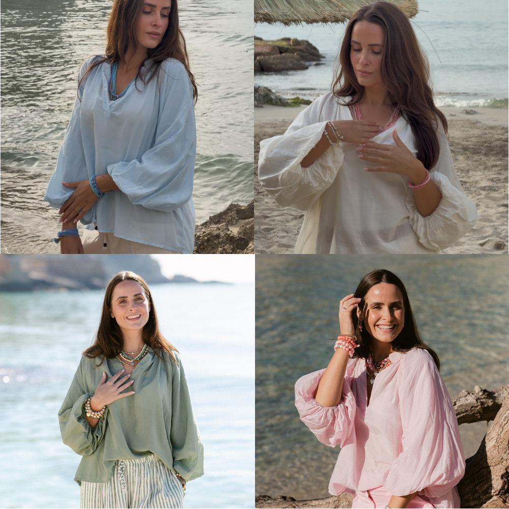 2er Damenblusen Set – aus 4 Farben frei kombinierbar