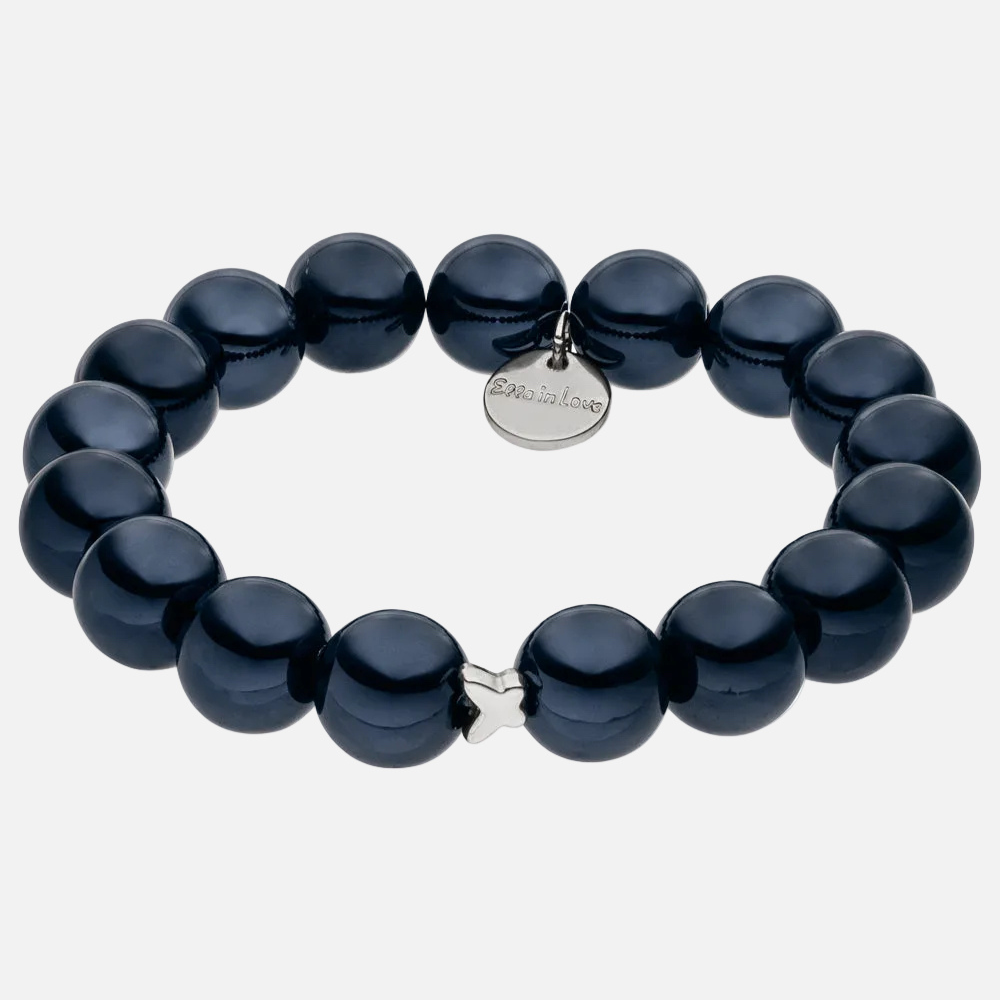 Perlenarmband Schwarz mit 3D Intensiv Glow Effekt