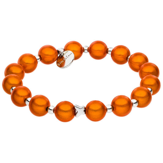 Perlenarmband Orange